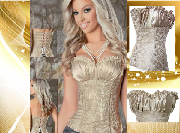 CORSET DOURADO 0111 ARTEM