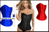 CORSELETS BRILHANTES VARIAS CORES
